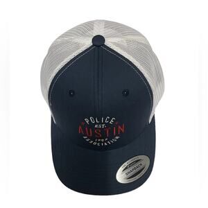 Authentic Yupoong SnapBack Blue and white Austin Police Hat One Size